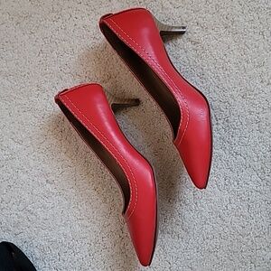 Red Calvin Klein Jeans Kitten Heel